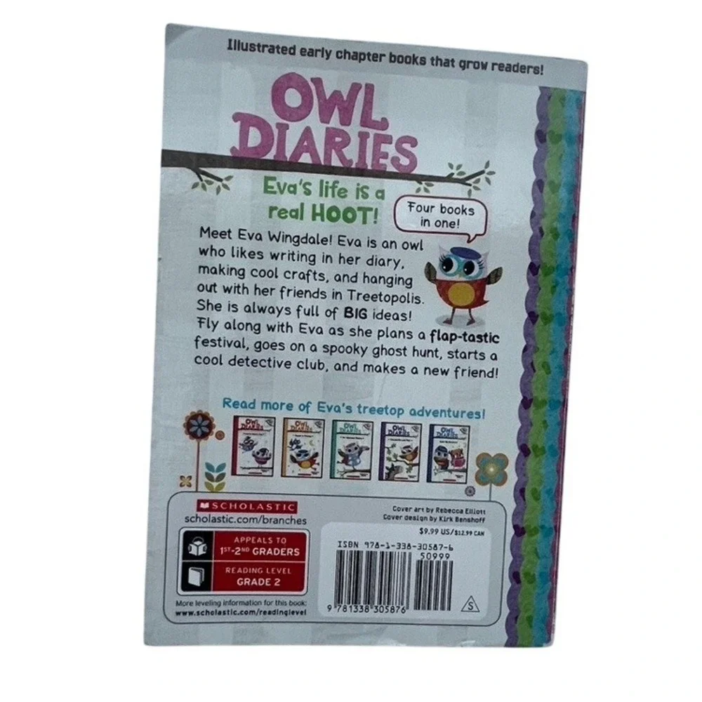Owl Diaries Collection Rebecca Elliott Scholastic Four Books in One Early Reader